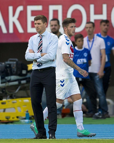 Rangers Windass Outmaneuvers Manager Gerrard on UEFA Europa League Field