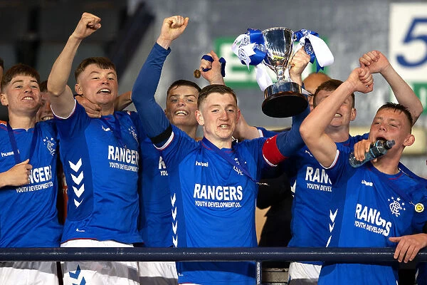 Rangers Youth Team: Celebrating Scottish FA Youth Cup Victory Over Celtic - Daniel Finlayson and Team Lift the Trophy (2003)
