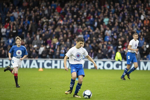 Rangers Youths Delight Fans with Entertaining Half-Time Show Amidst Rangers 5-0 Premiership Victory over Hamilton