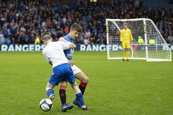 Rangers Youths Entertain Fans with Skills Display at Ibrox Stadium during 5-0 Premiership Win over Hamilton