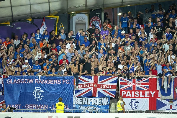 The Roar of Champions: Rangers Fans Unleashed Passion at Maribor's Europa League Qualifier (2003 Scottish Cup Winners)
