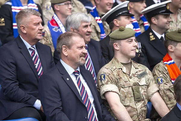Salute to Heroes: Armed Forces Honored with Rangers Directors and Legends (2003 Scottish Cup Winning Squad) - Ibrox Stadium