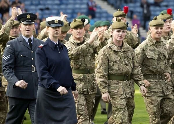 Saluting Heroes: Rangers Football Club Honors Armed Forces with Unforgettable Half-Time Tribute (8-0 Win)