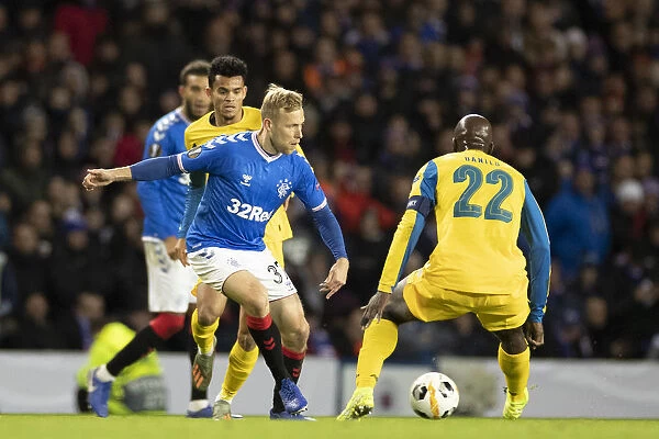 Scott Arfield in Action: Rangers 2-0 Porto - Europa League Group G at Ibrox Stadium