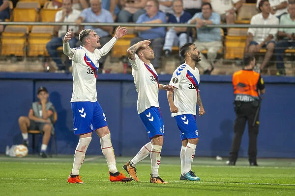 Scott Arfield's Thrilling Europa League Goal for Rangers vs. Villarreal at Estadio de la Ceramica