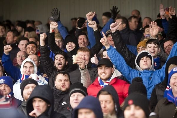 Scottish Cup Fifth Round Triumph: Rangers Fans Celebrate Victory at Somerset Park (2003)