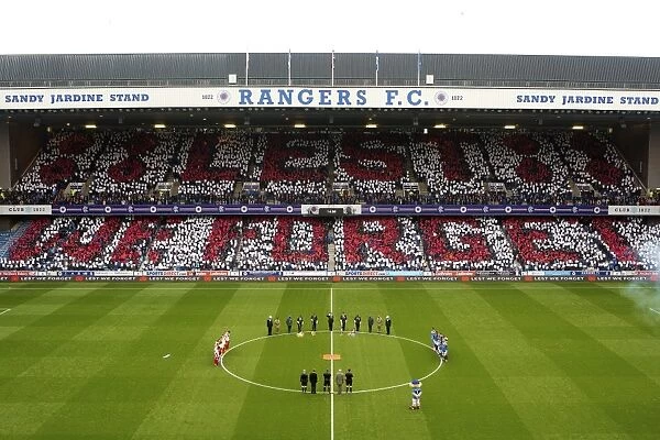 Scottish Cup Winning Teams: Rangers and Kilmarnock Players Pay Tribute with Minute Silence at Ibrox Stadium