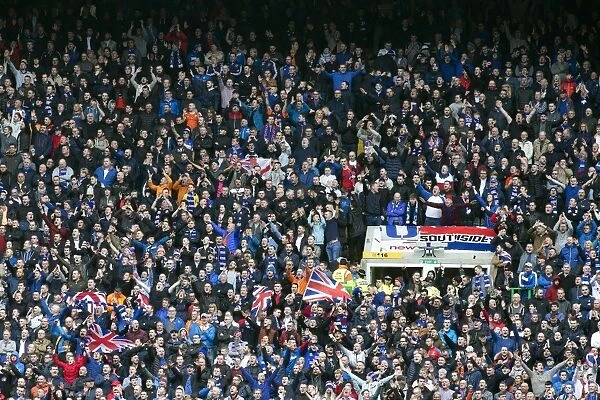Sea of Blue and White: Rangers Fans Celebrate Triumphant Scottish Cup Victory at Celtic Park (2003)