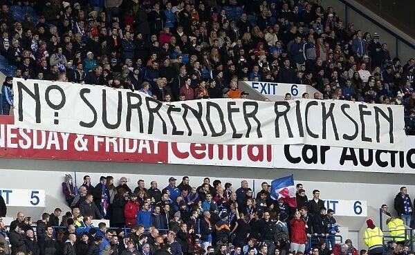 A Sea of Blue and White: Rangers Fans Honour Fernando Ricksen at Ibrox Stadium - Rangers Select vs All Stars Tribute Match (Scottish Cup Winners 2003)