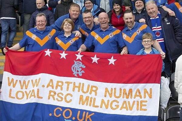 A Sea of Blue and White: Rangers Fans Unite at New St Mirren Park during the Ladbrokes Championship Clash against St Mirren