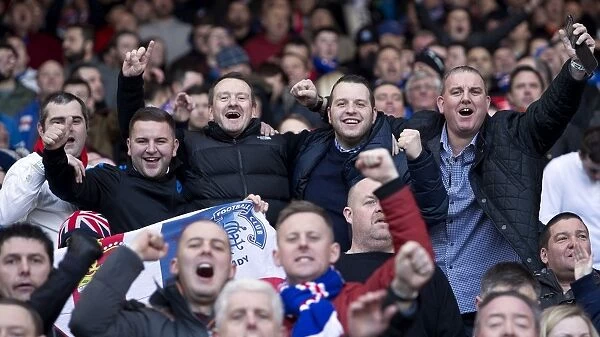 A Sea of Passion: Rangers Fans Epic Moment at the 2003 Scottish League Cup Semifinal, Hampden Park