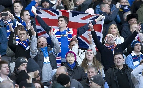 Sea of Rangers Fans: Scottish League Cup Semi-Final at Hampden Park