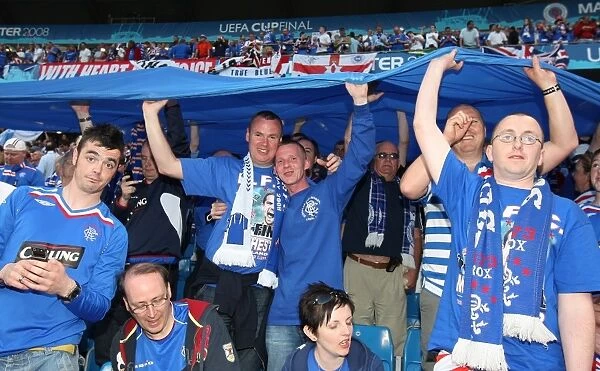 Sea of Rangers Supporters: UEFA Cup Final vs Zenit St. Petersburg at Manchester City Stadium (2008)