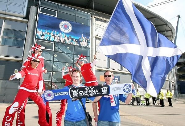 Sea of Rangers: The Thrilling UEFA Cup Final Against Zenit St. Petersburg at Manchester City Stadium (2008)