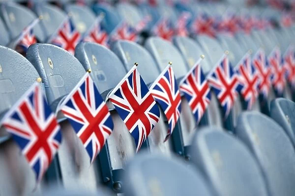Sea of Union Jacks: Rangers Fans Unite at Ibrox Stadium during Rangers vs Celtic, Ladbrokes Premiership Match