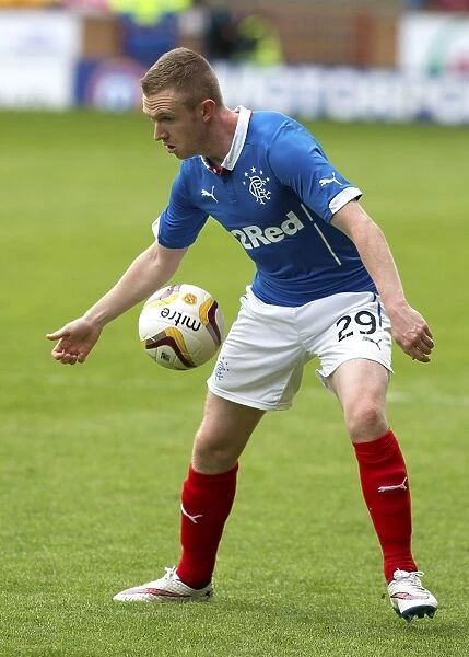 Shane Ferguson in Action: Rangers Thrilling Scottish Premiership Play Off Final at Fir Park