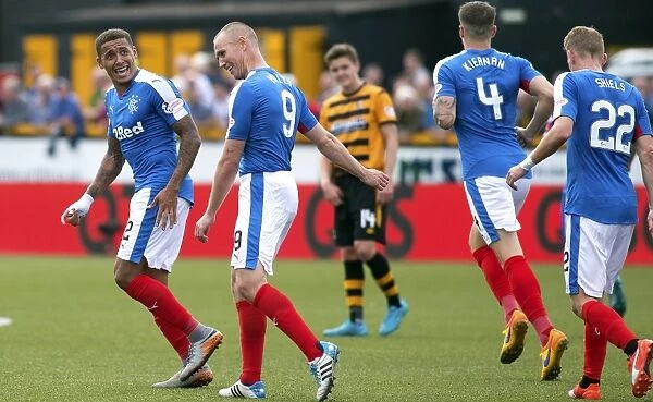 Shock and Disbelief: Tavernier's Stolen Goal by Miller in Rangers Championship Match against Alloa Athletic