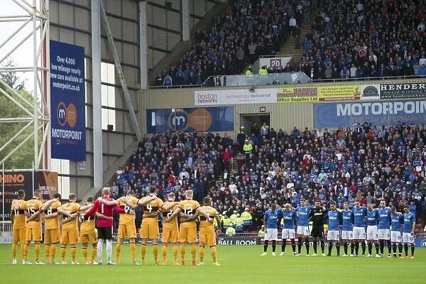 Silent Tribute: Motherwell vs Rangers - Betfred Cup - Honoring Victims of Nice Tragedy