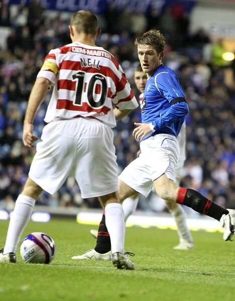 Steven Davis Scores the Second Goal: Rangers 2-0 Hamilton Academical in Co-operative Insurance Cup Fourth Round at Ibrox