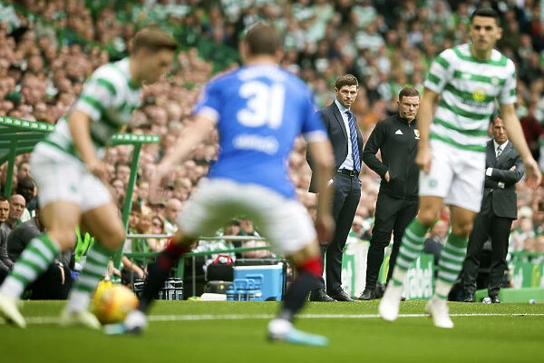 Steven Gerrard at Celtic Park: Rangers vs Celtic, Ladbrokes Premiership Clash