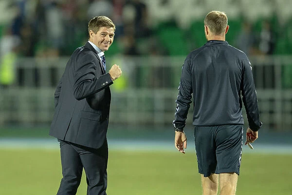 Steven Gerrard and Rangers Celebrate Europa League Play-Off Triumph Over FC Ufa