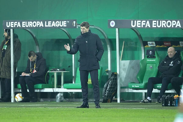 Steven Gerrard and Rangers in Europa League Showdown against Rapid Vienna at Allianz Stadion