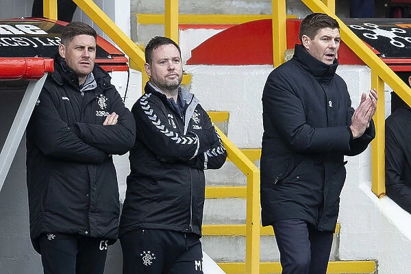 Steven Gerrard Reacts in the Quarter-Finals: Aberdeen vs Rangers at Pittodrie Stadium (Scottish Cup)
