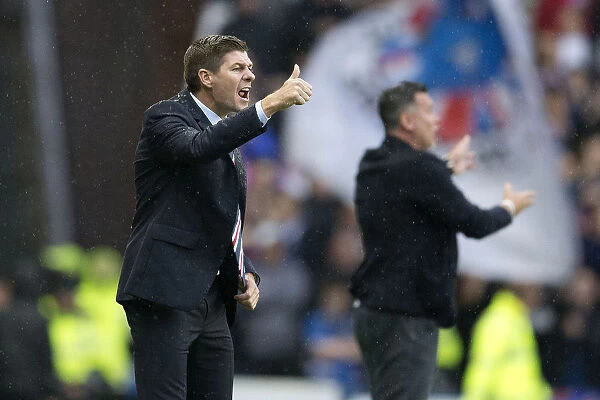 Steven Gerrard Reacts: Rangers Manager's Intense Moment at Ibrox Stadium during Europa League Match vs NK Osijek