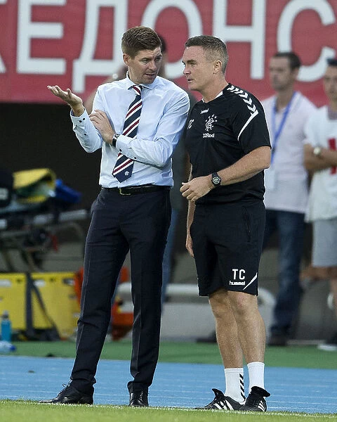 Steven Gerrard and Tom Culshaw: Tactical Discussions Ahead of Rangers FC's UEFA Europa League Clash against FC Shkupi