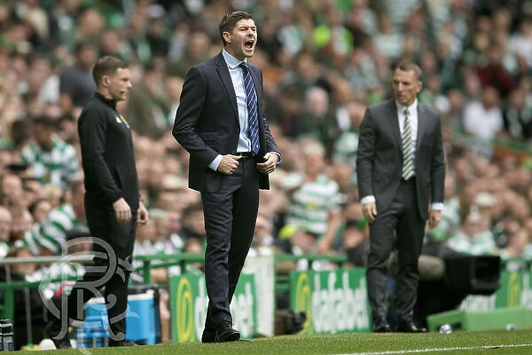 Steven Gerrard's Reactions: Intense Moments from the Celtic vs Rangers Ladbrokes Premiership Clash at Celtic Park