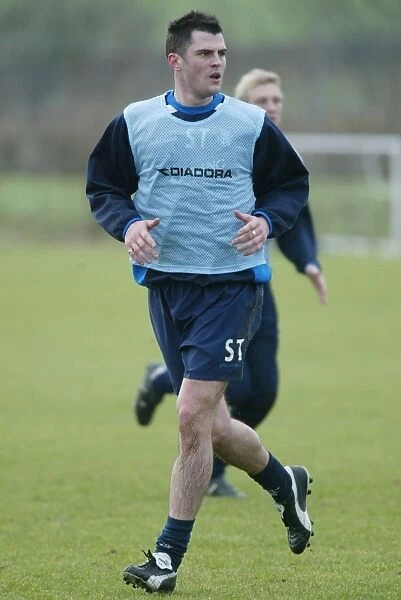 Steven Thompson Training at Murray Park, February 2004 (Rangers Football Club)