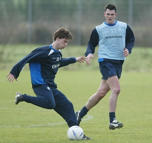 Steven Thompson Training at Murray Park with Rangers Football Club (2004)