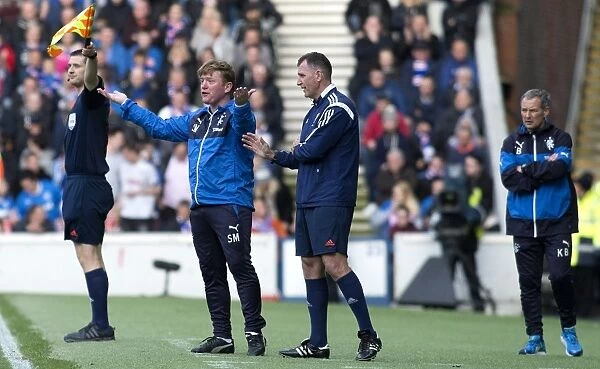 Stuart McCall Leads Rangers in Scottish Premiership Play-Off Final Against Motherwell at Ibrox Stadium