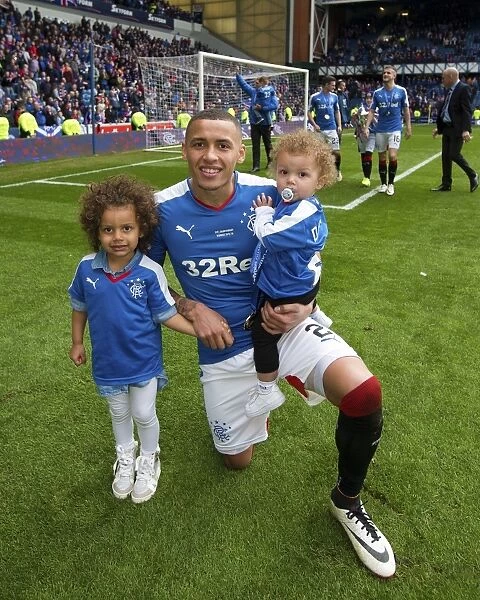 Tavernier's Triumph: Celebrating with Jacob and Marley at the Rangers Championship Match vs Alloa Athletic
