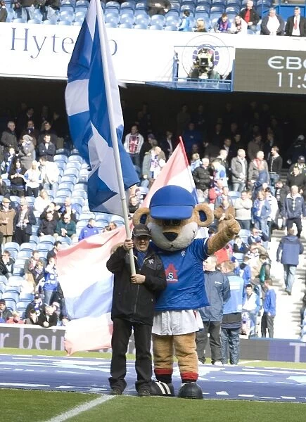 Thrilling 3-3 Draw: Rangers Flag Bearer's Unforgettable Moment at Ibrox - Rangers vs Dundee United