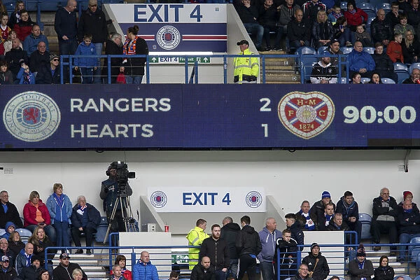 Thrilling Full-Time Finish: Rangers vs Hearts at Ibrox Stadium, Ladbrokes Premiership