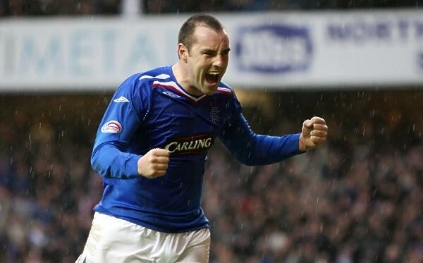 Thrilling Third Goal by Kris Boyd: Rangers Victory over Aberdeen in the Scottish Premier League (3-1), Ibrox Stadium