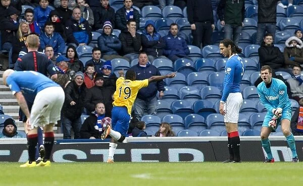 Thrilling Goal: Kudus Oyenuga Scores for Rangers vs Cowdenbeath at Ibrox Stadium, Scottish Championship