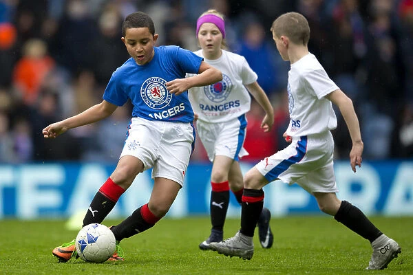 Thrilling Half-Time Entertainment: Young Rangers Soccer School Stars at Ibrox Stadium - Scottish Cup Champions (2003)