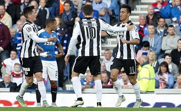 Thrilling Moment: Cameron Howieson's Goal Celebration for Rangers vs St. Mirren at Ibrox Stadium