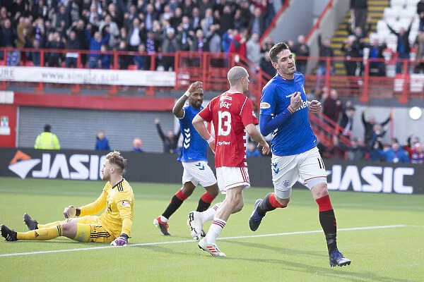 Thrilling Moment: Kyle Lafferty Scores for Rangers in Scottish Premiership against Hamilton Academical
