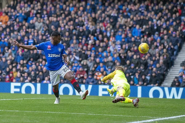Thrilling Moment: Morelos Scores His Second Goal for Rangers at Ibrox