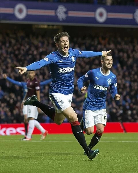 Thrilling Rangers Victory: Rob Kiernan Scores the Winning Goal vs. Heart of Midlothian at Ibrox Stadium (Scottish Premiership)