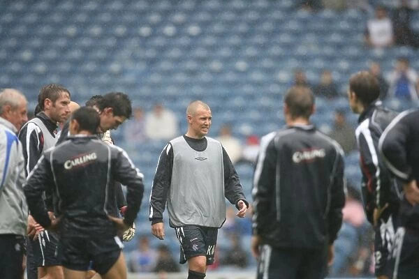 Training with Kenny Miller at Ibrox: Rangers Football Club (2008)