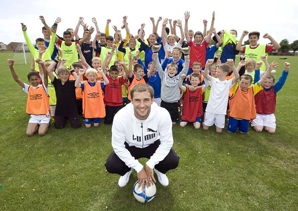 Training with Kevin Thomson at Rangers Soccer Schools, King George V Playing Fields