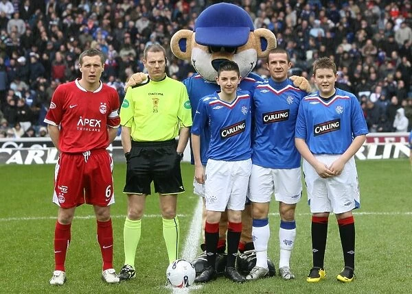 Triumphant Rangers Mascot Celebrates at Ibrox Stadium: Rangers 3-1 Aberdeen, Clydesdale Bank Scottish Premier League