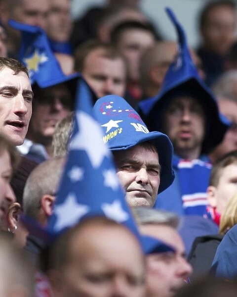 Unforgettable Championship Victory at Ibrox: Euphoric Rangers Fans Celebrate (Scottish Cup Win 2003)