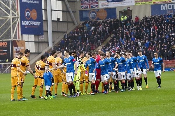 United in Sportsmanship: The Memorable Handshake Moment between Rangers and Motherwell Players
