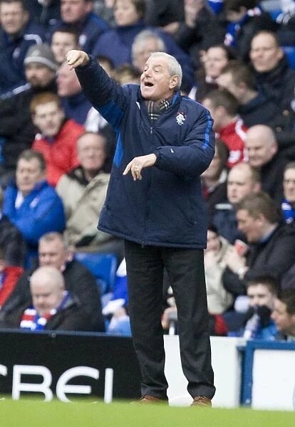Walter Smith Fires Up Rangers Players During 4-0 Victory Over Saint Johnstone at Ibrox Stadium