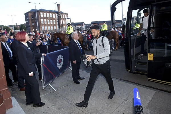 Wes Foderingham Arrives at Ibrox: Rangers FC Prepares for Europa League Clash against NK Maribor (Scottish Cup Champions 2003)